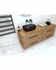 Lavita Umywalka nablatowa Costa Black 46x32,5cm 5908211404660